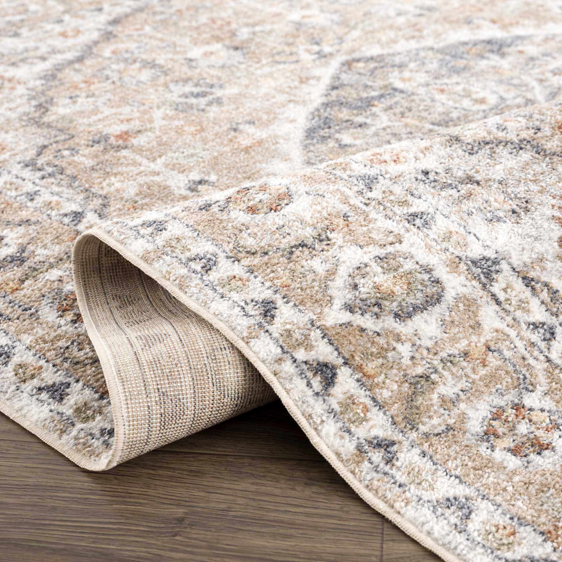 Beige Hiti Washable area rug from PriceLows™
