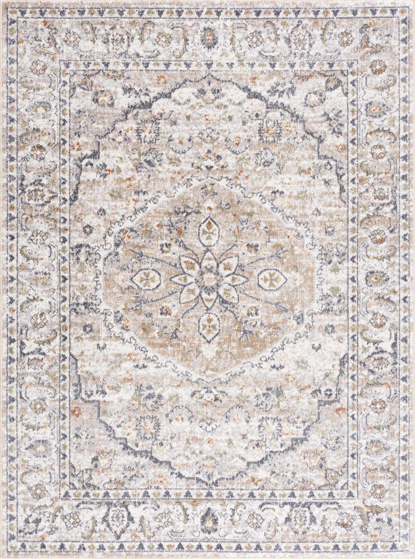 Cream Hiti Washable area rug from PriceLows™
