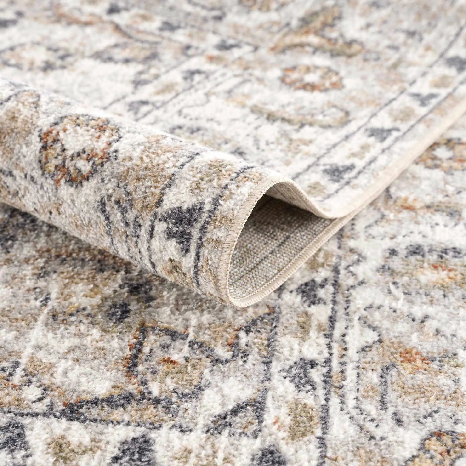 Cream Hiti Washable area rug from PriceLows™
