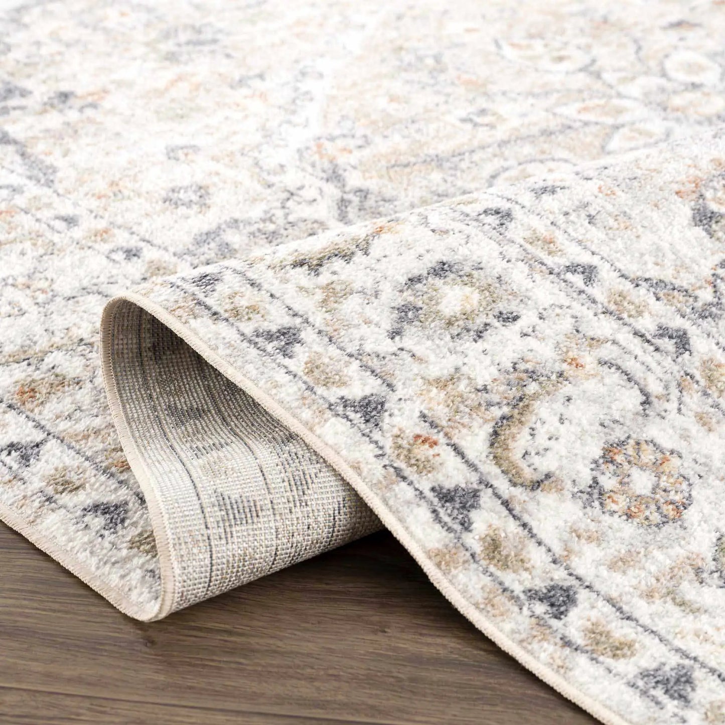 Cream Hiti Washable area rug from PriceLows™