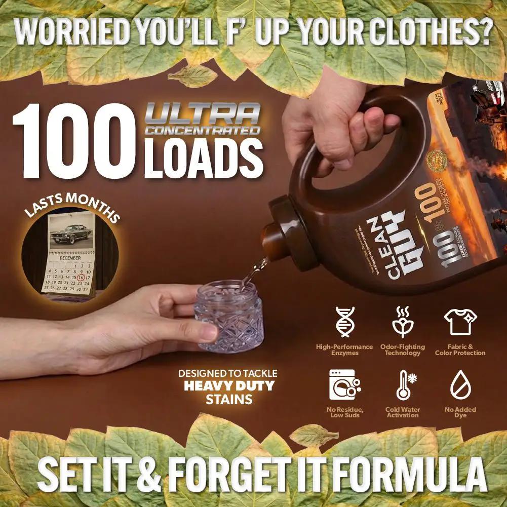Heavy Duty Premium Laundry Detergent (100 Loads) -  LEATHER & TOBACCO
