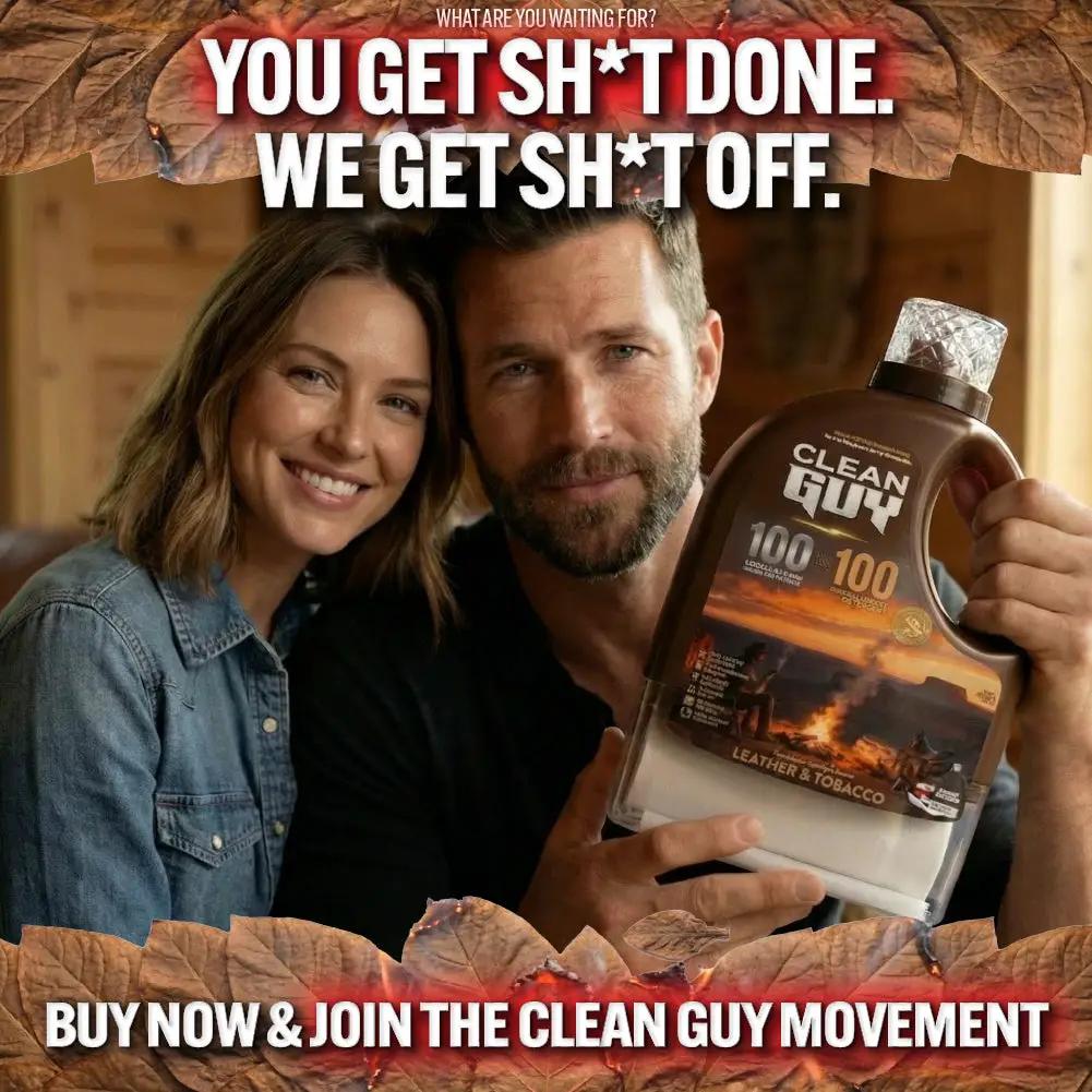 Heavy Duty Premium Laundry Detergent + Built-In Dryer Sheets (100 Loads) - LEATHER & TOBACCO. from PriceLows™