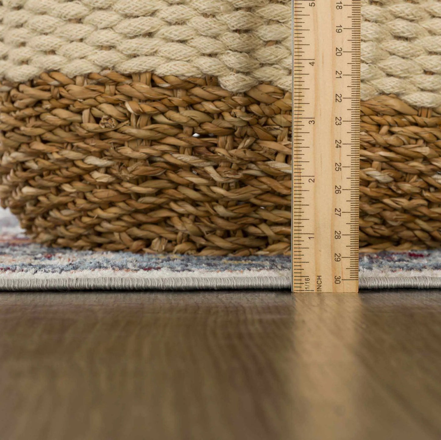 Cabacungan Blue & Rust Washable Area Rug from PriceLows™