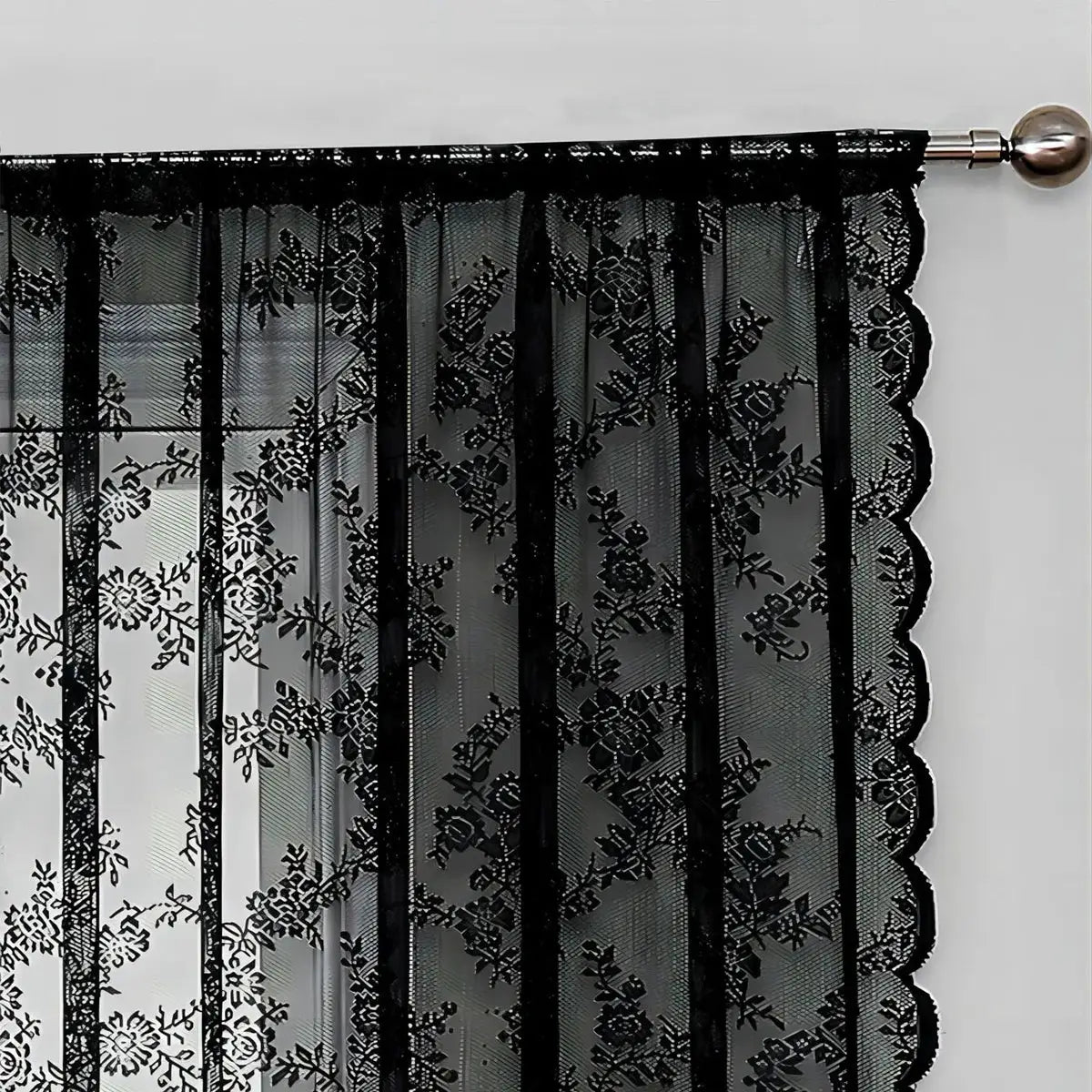 Lace Sheer Curtain | Flower Pattern | PriceLows™