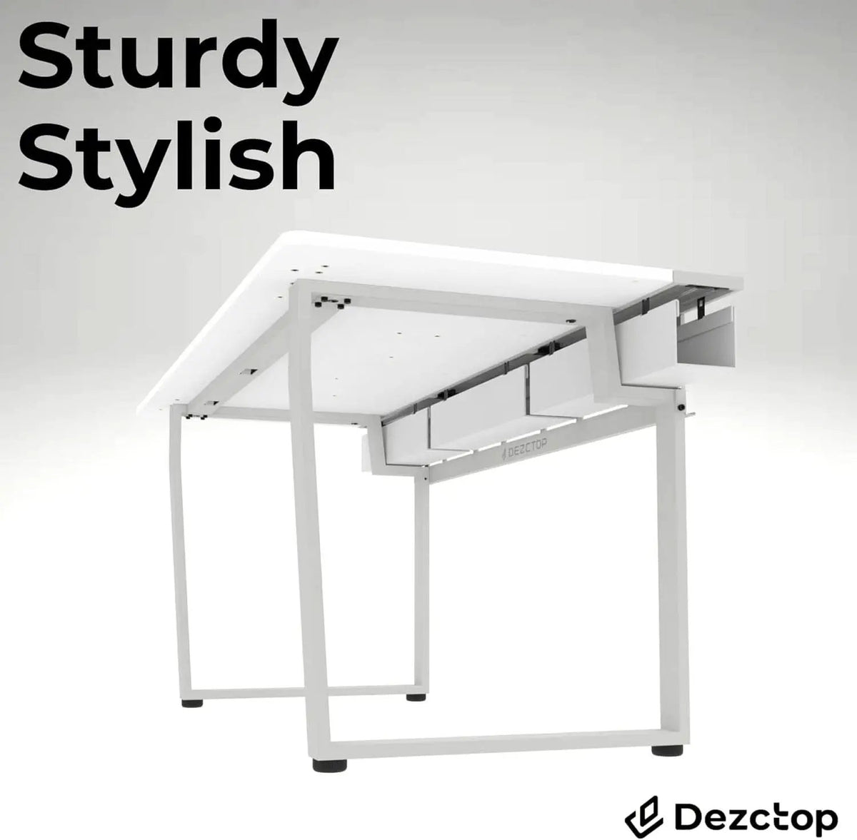 Large Gaming Desk with Pegboard and Cable Management from PriceLows™
