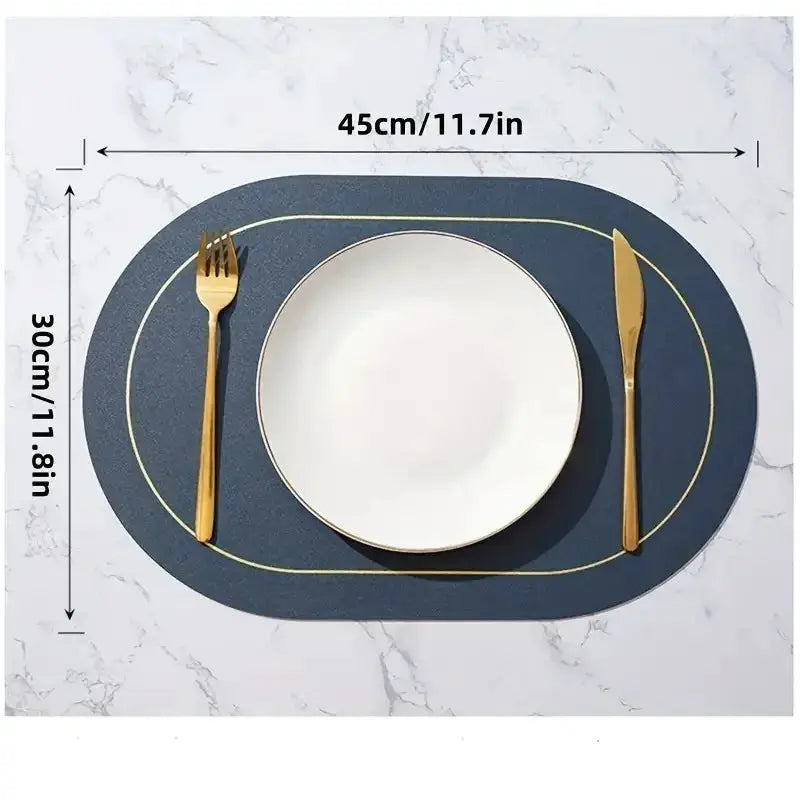 Leather Placemats | Heat Resistant | PriceLows™