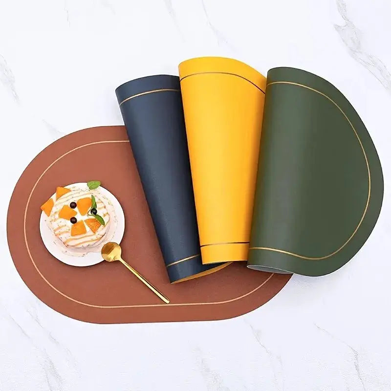 Leather Placemats | Heat Resistant | PriceLows™