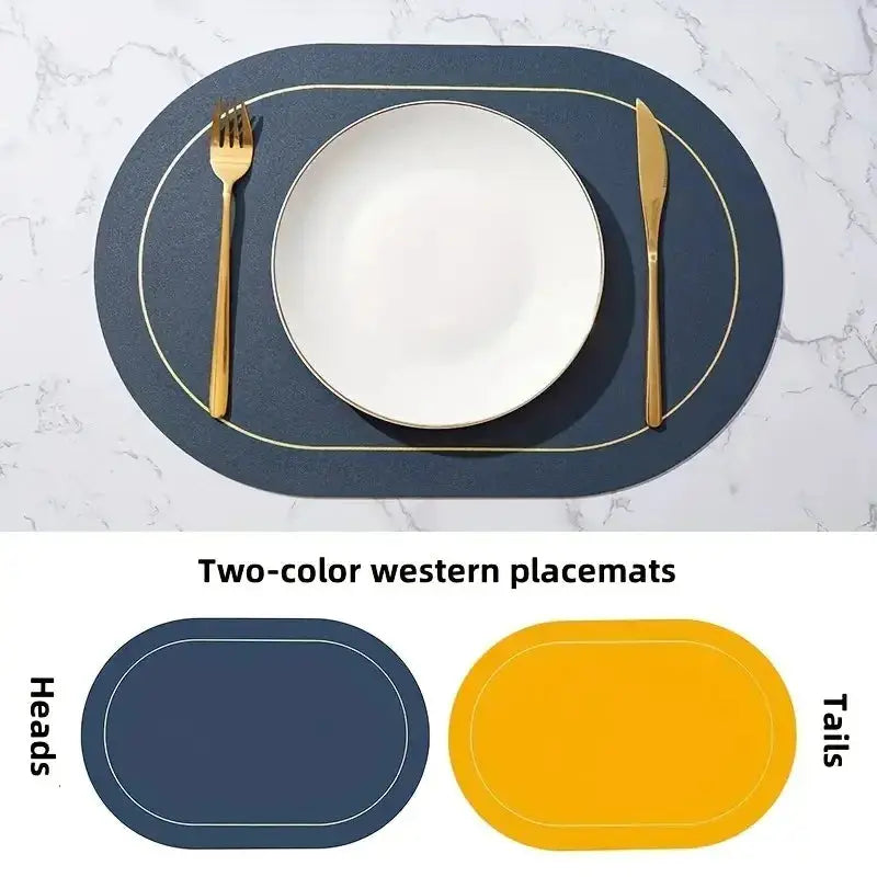 Leather Placemats | Heat Resistant | PriceLows™
