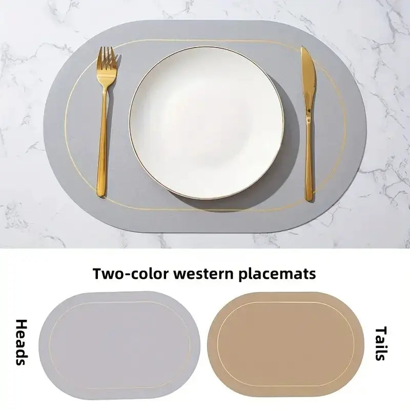Leather Placemats | Heat Resistant | PriceLows™