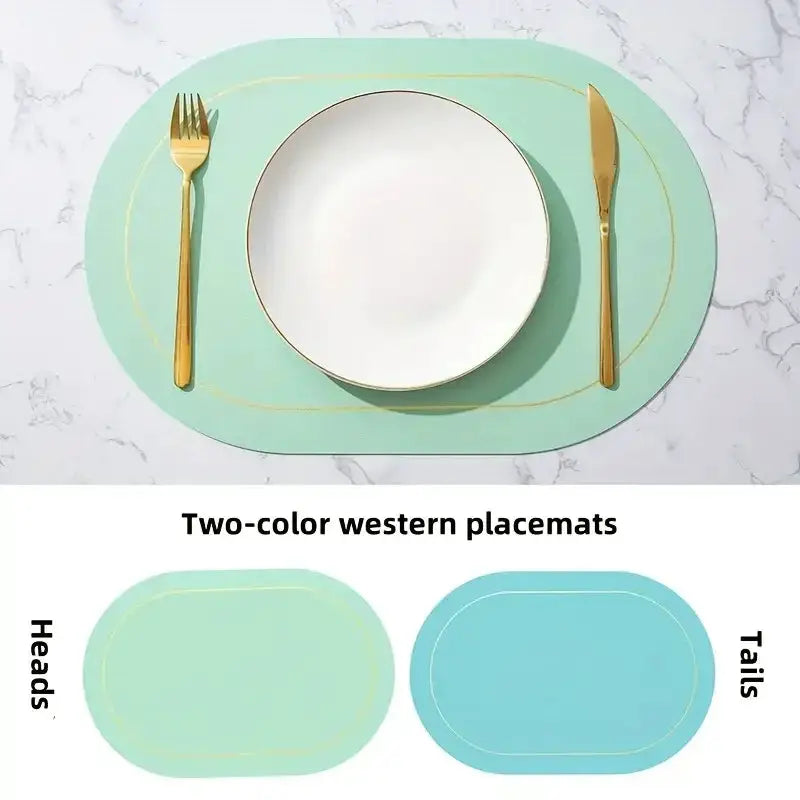 Leather Placemats | Heat Resistant | PriceLows™