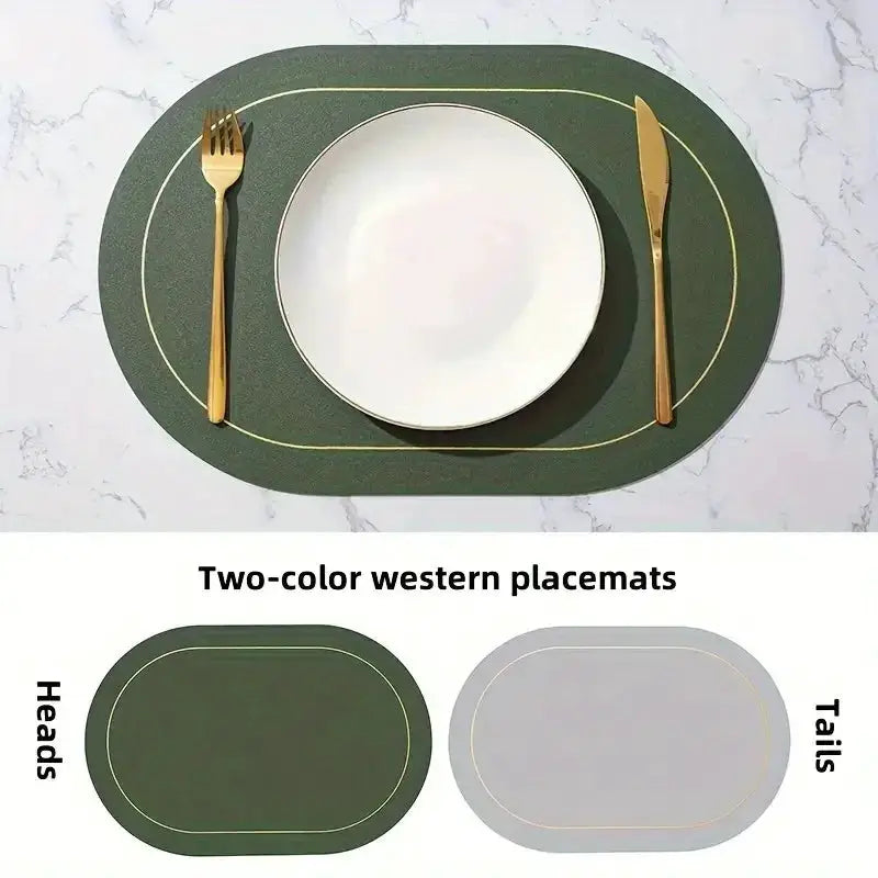 Leather Placemats | Heat Resistant | PriceLows™