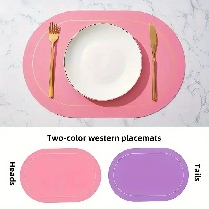 Leather Placemats | Heat Resistant | PriceLows™