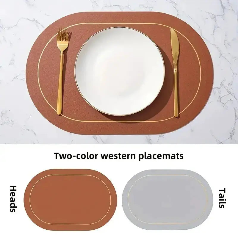 Leather Placemats | Heat Resistant | PriceLows™