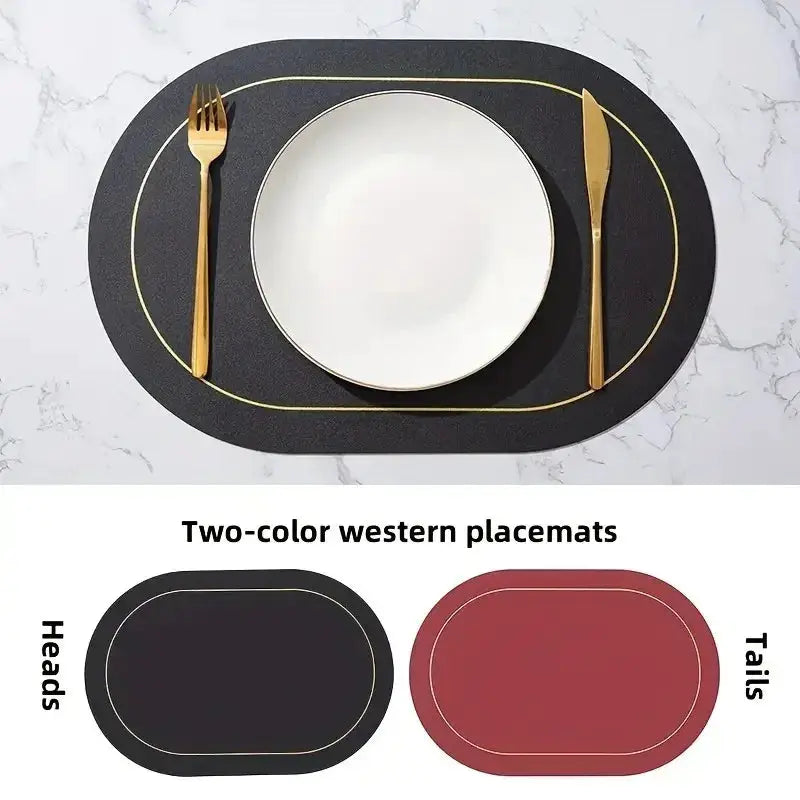 Leather Placemats | Heat Resistant | PriceLows™
