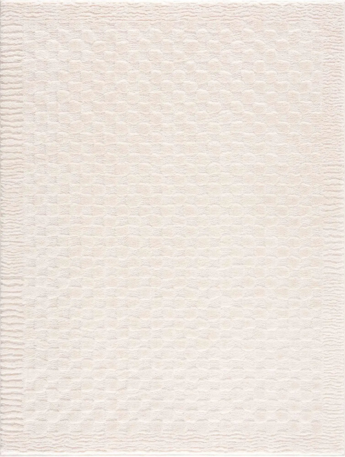Leryn Ivory Checkered Area Rug from PriceLows™