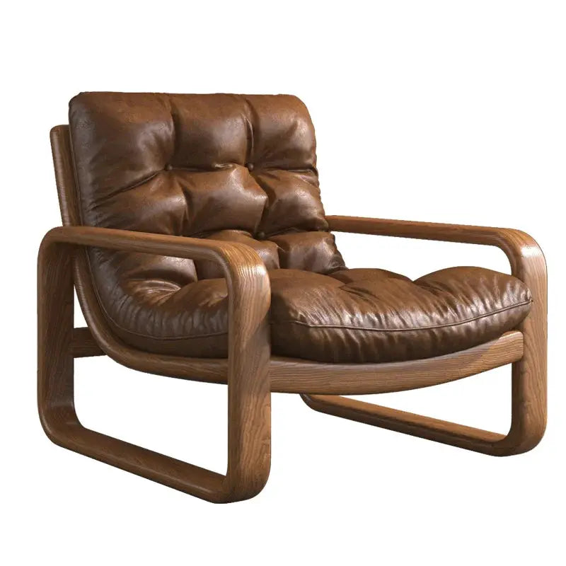 Living Room Sofa | Leather Upholstery | Modern Nordic Style | Single Unit from PriceLows™