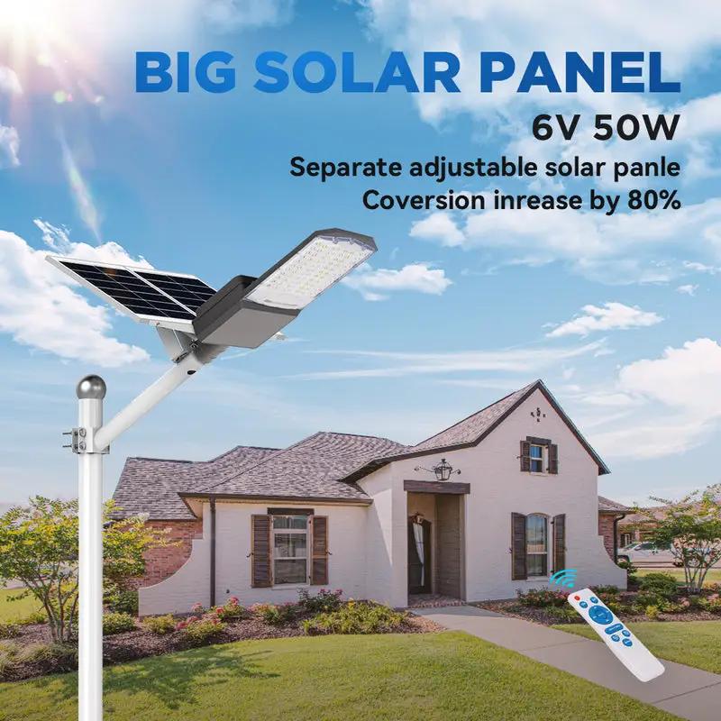 Solar Street Light | 30000 Lumens | 40000mAh Battery | Pole Included