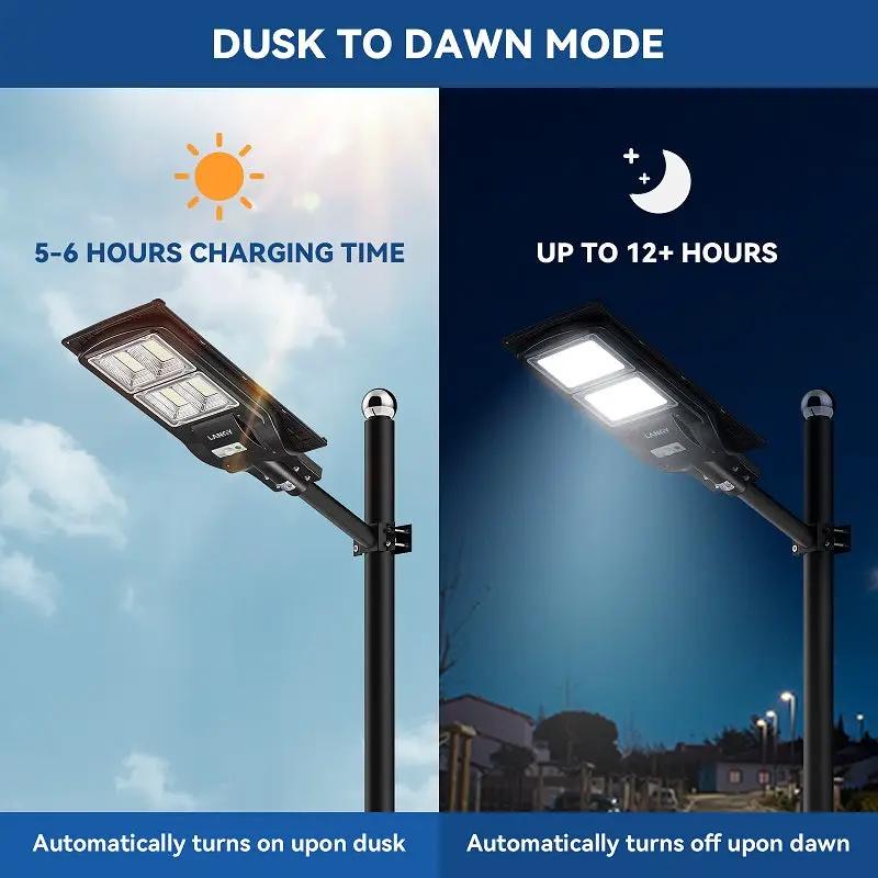 Solar Street Light | 120W LED | IP65 Rated | Warm White Variant