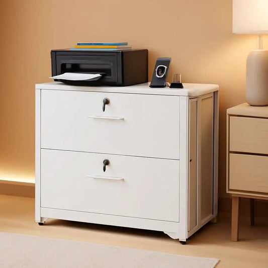 Lockable File Cabinet With Charging Station For Home Office from PriceLows™