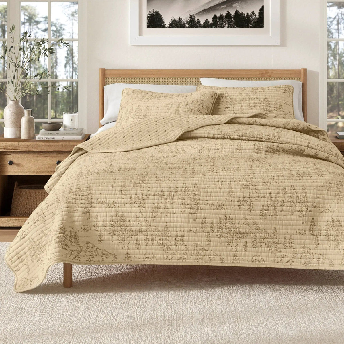 Lodge Printed Quilt - Moonlight Ridge from PriceLows™
