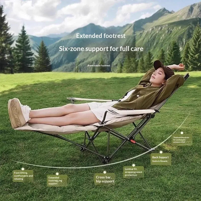 Lounge Chair | 4-Position Adjustable | Portable Folding | Outdoor Zero Gravity from PriceLows™