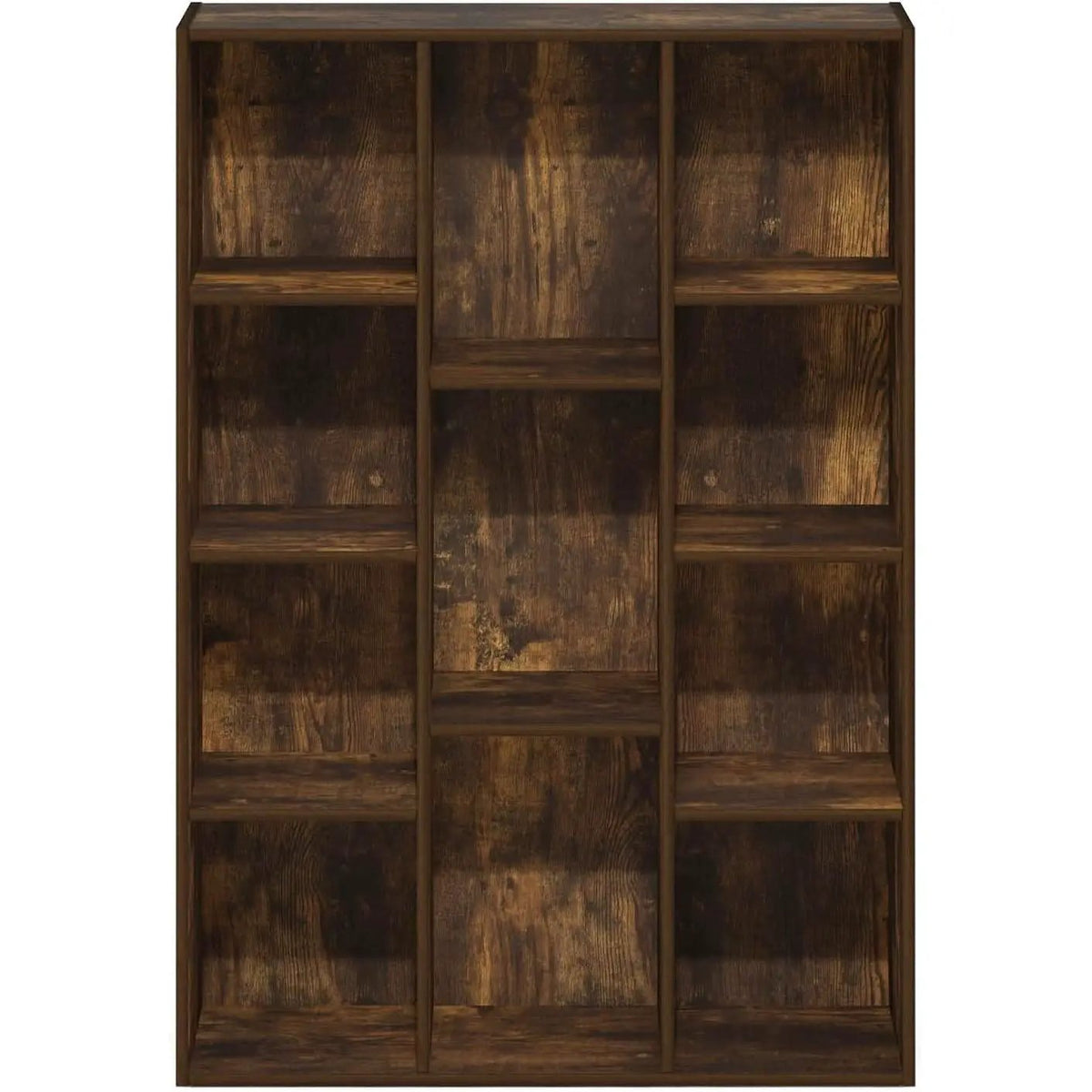 Luder 11-Cube Amber Pine Bookcase For Living Room Storage from PriceLows™