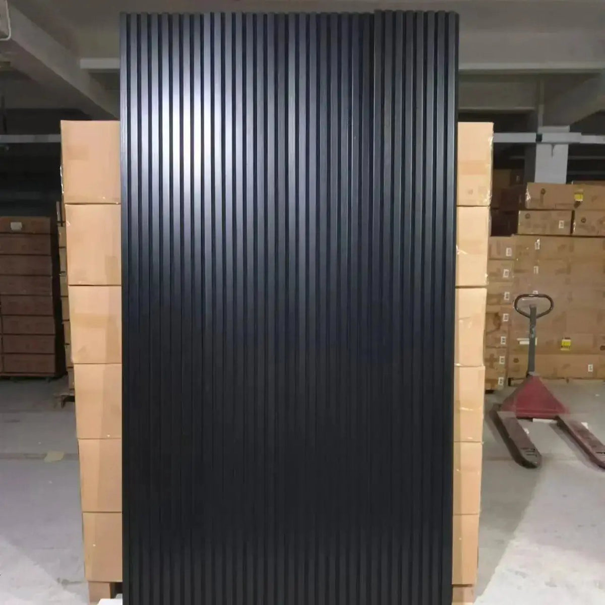Acoustic Wood Wall Panels | Black Finish | Solid Construction | Pack Of 2
