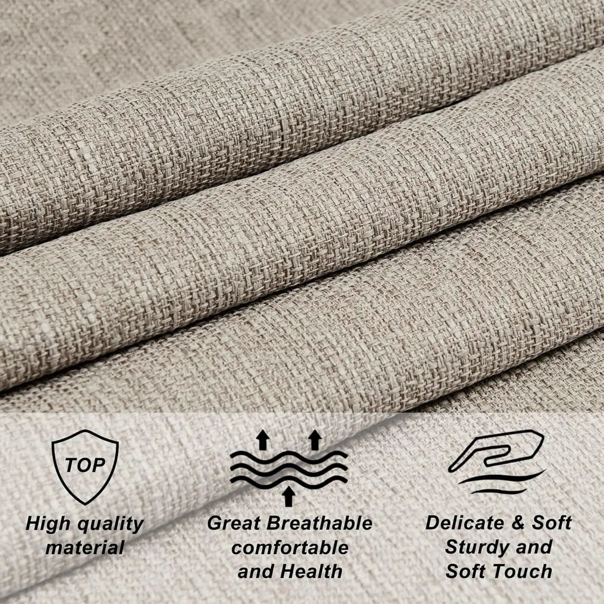 Luxury Linen Upholstered King Headboard with Easy Assembly from PriceLows™