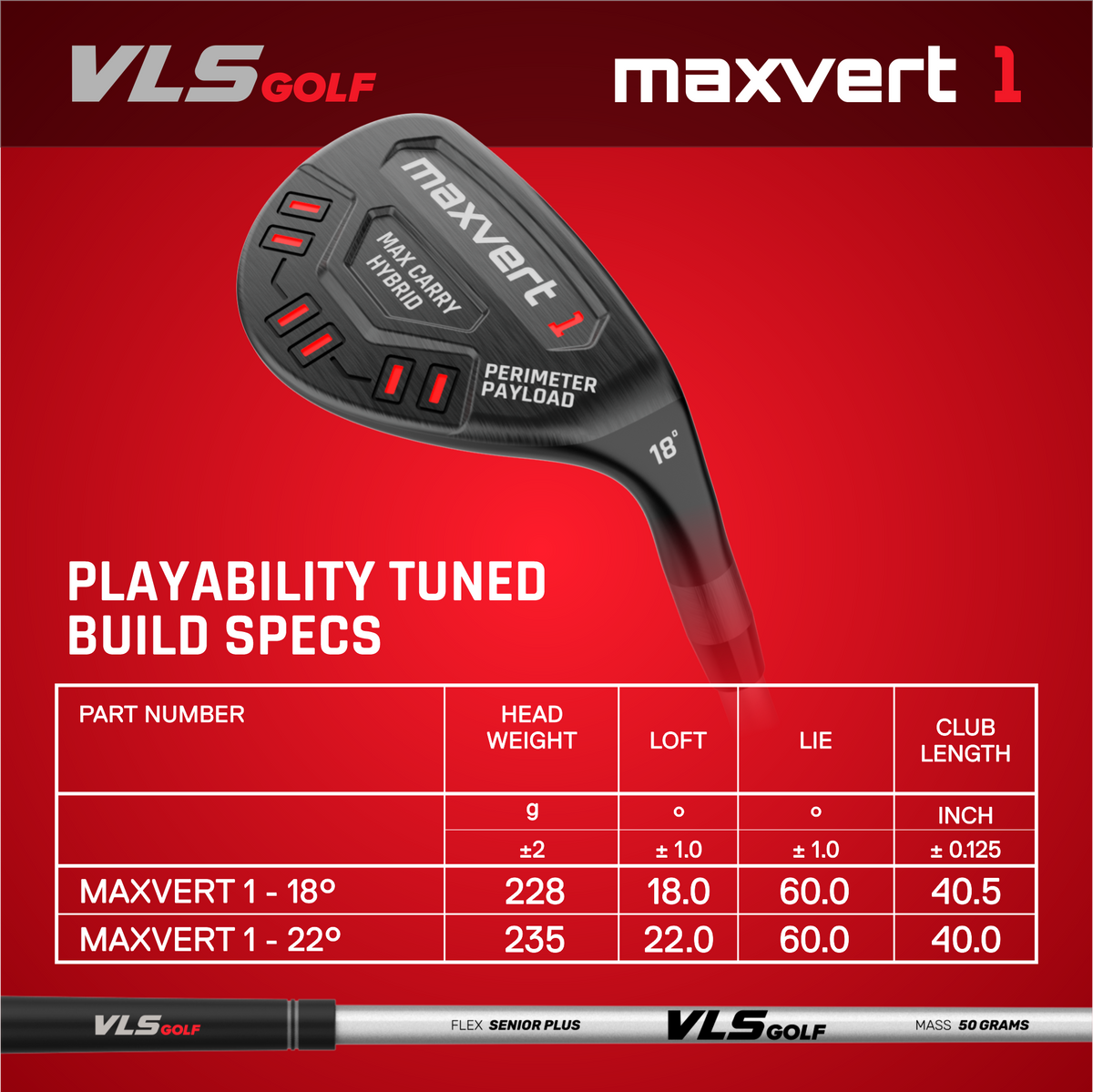 Golf Hybrid for Seniors | Draw Bias Weighting | Lightweight