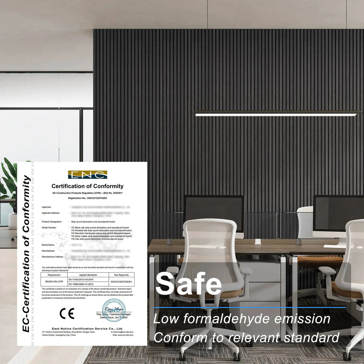 MDF Acoustic Slat Wood Wall Panels from PriceLows™