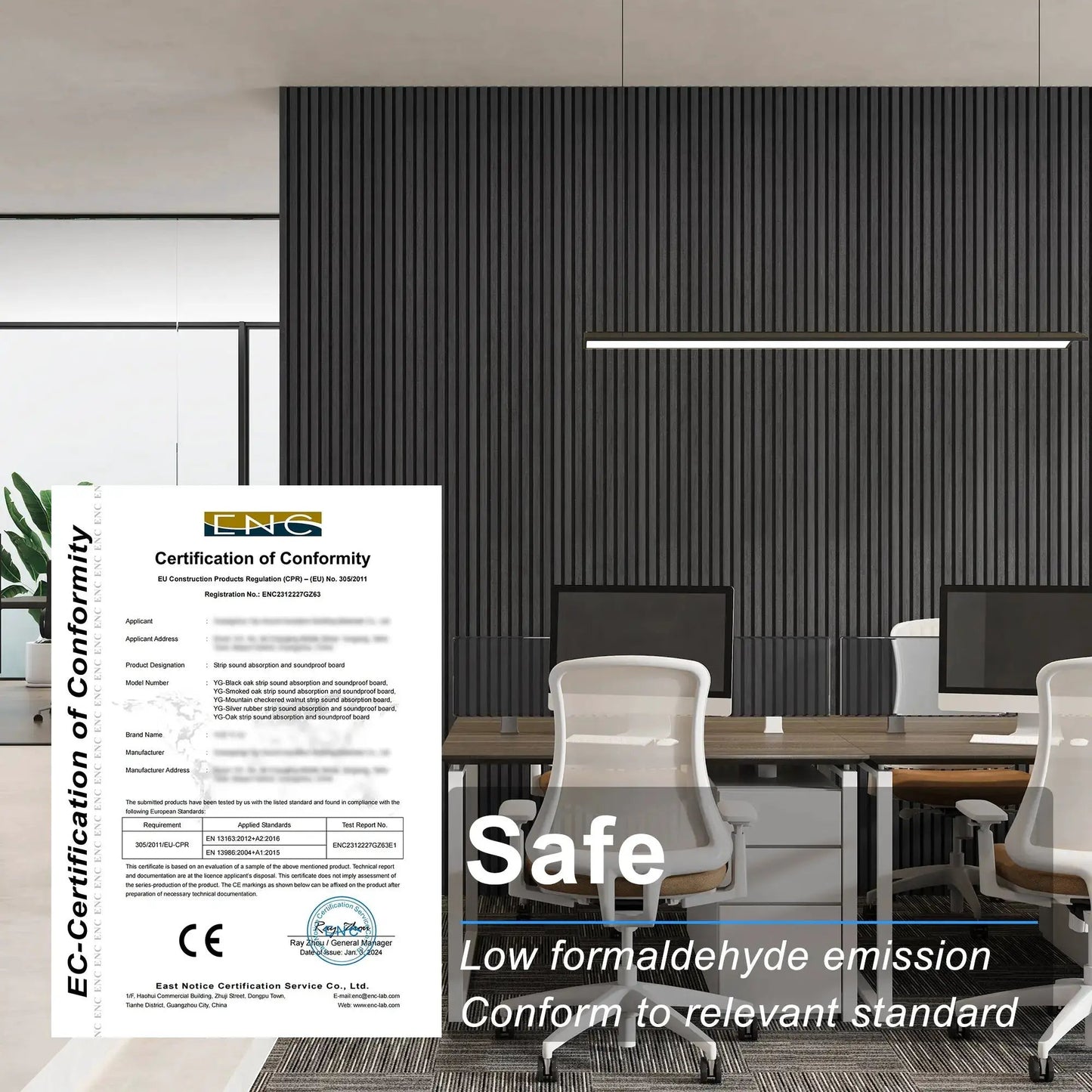 MDF Acoustic Slat Wood Wall Panels from PriceLows™