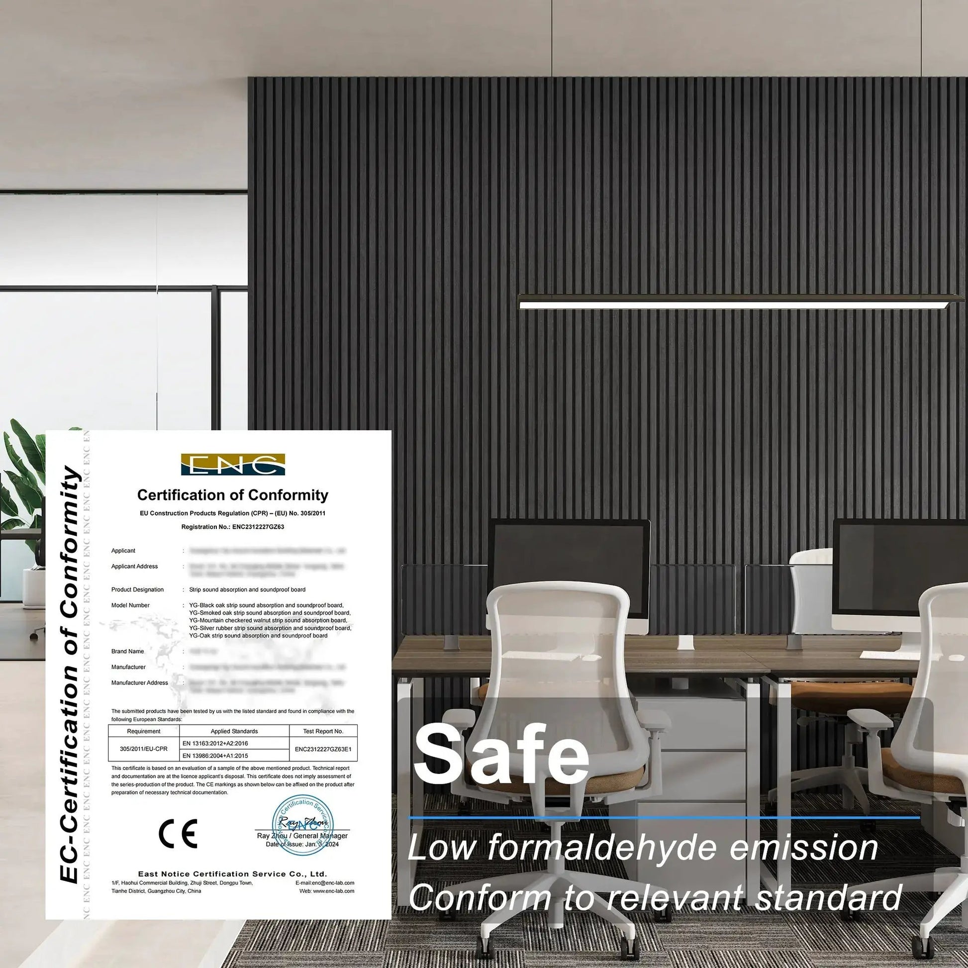 MDF Acoustic Slat Wood Wall Panels from PriceLows™