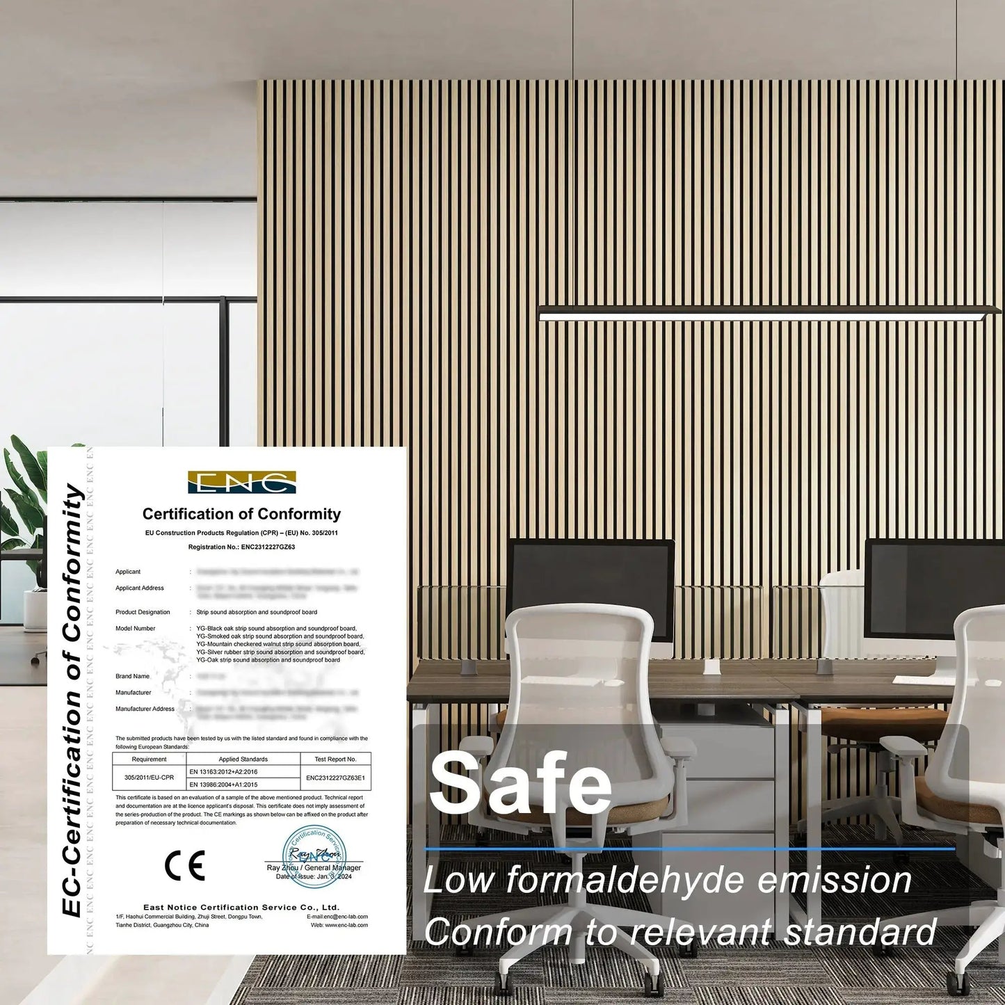 MDF Acoustic Slat Wood Wall Panels from PriceLows™