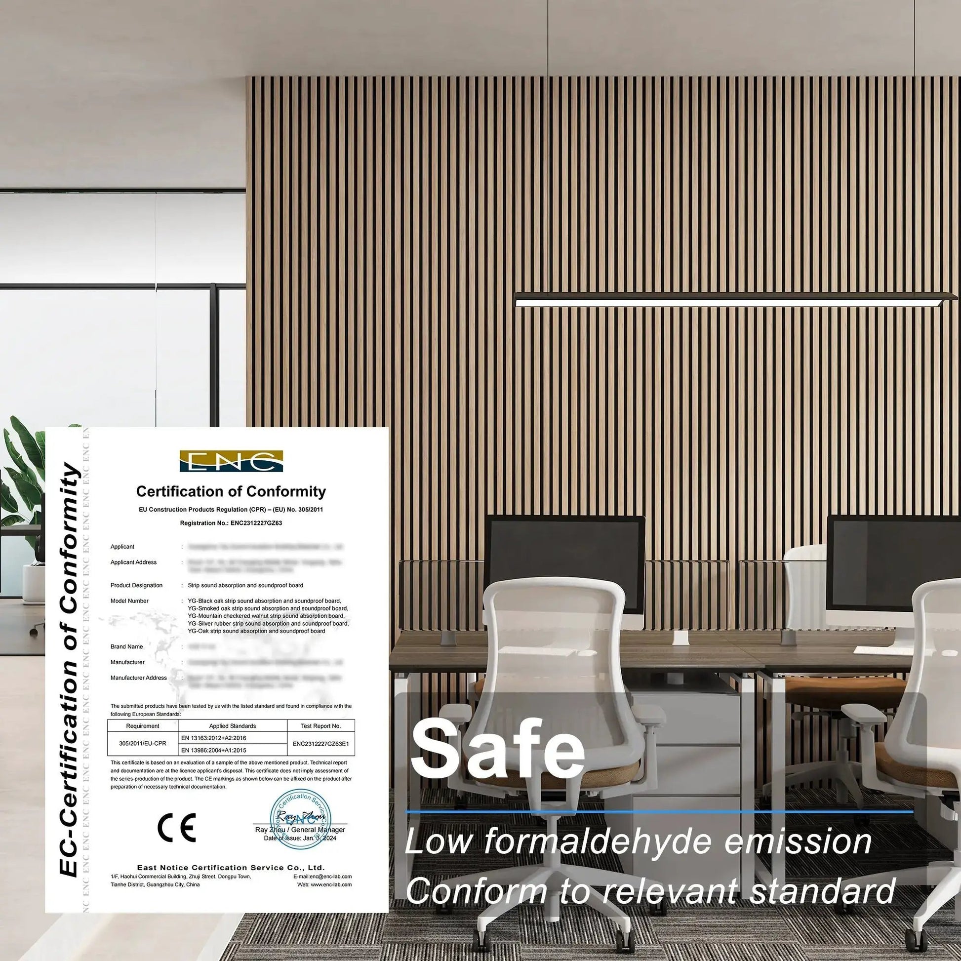 MDF Acoustic Slat Wood Wall Panels from PriceLows™