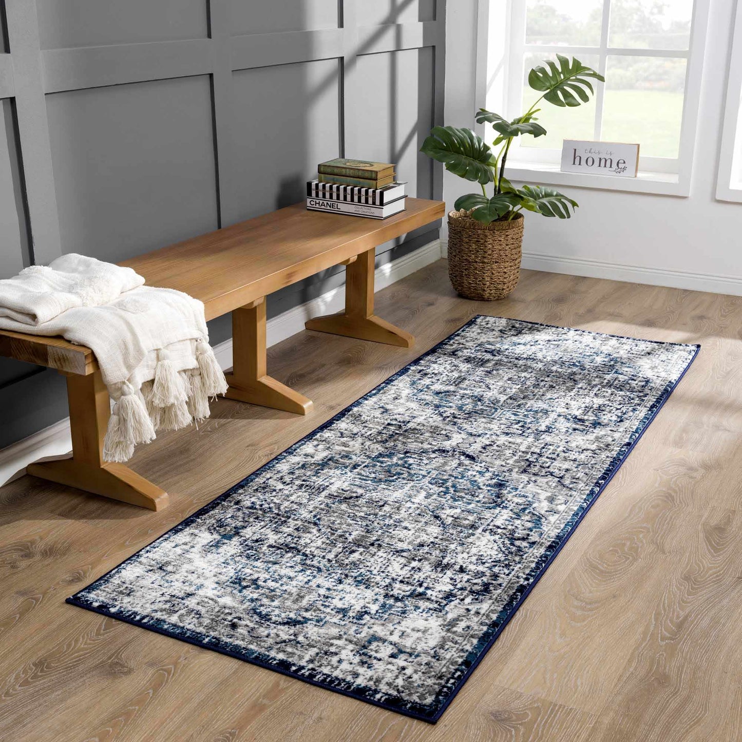 Buenaventura Navy Area Rug from PriceLows™