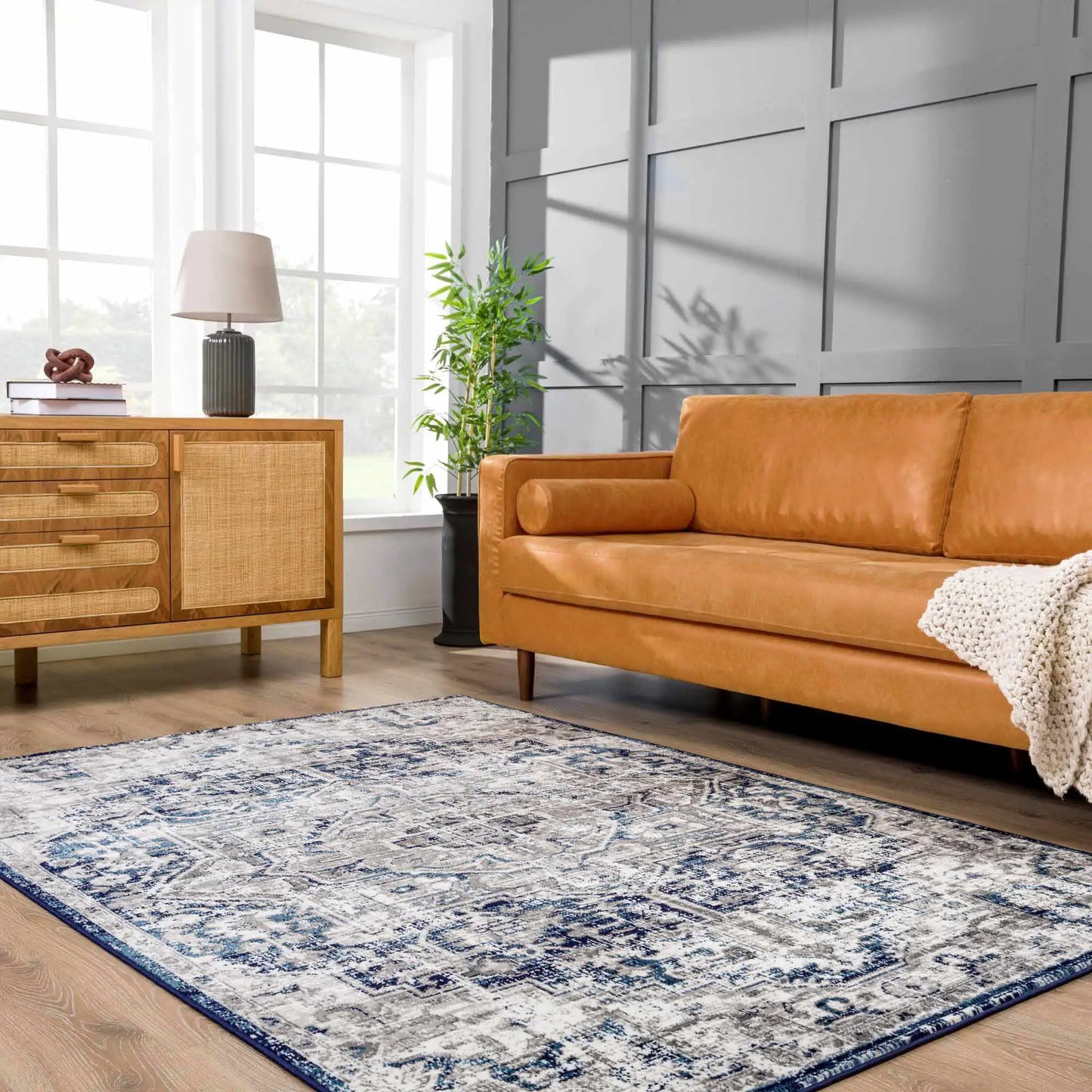Buenaventura Navy Area Rug from PriceLows™