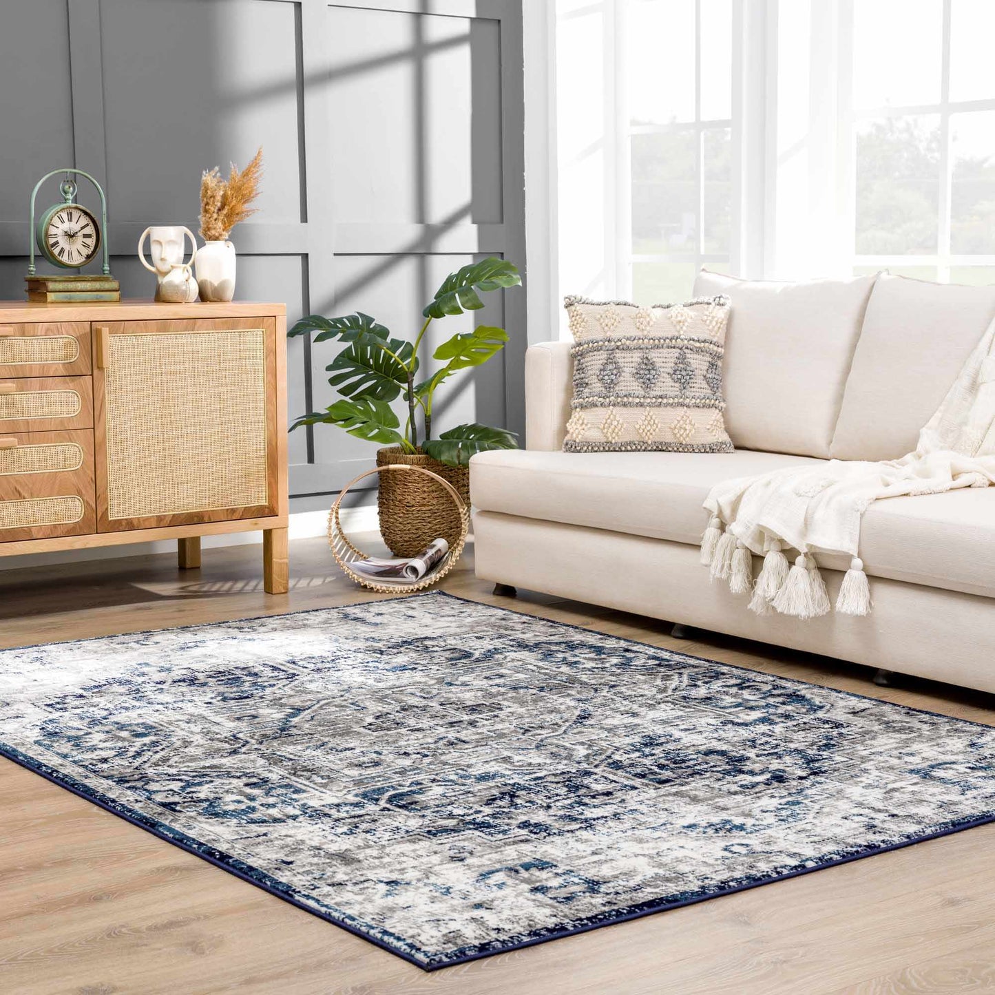 Buenaventura Navy Area Rug from PriceLows™