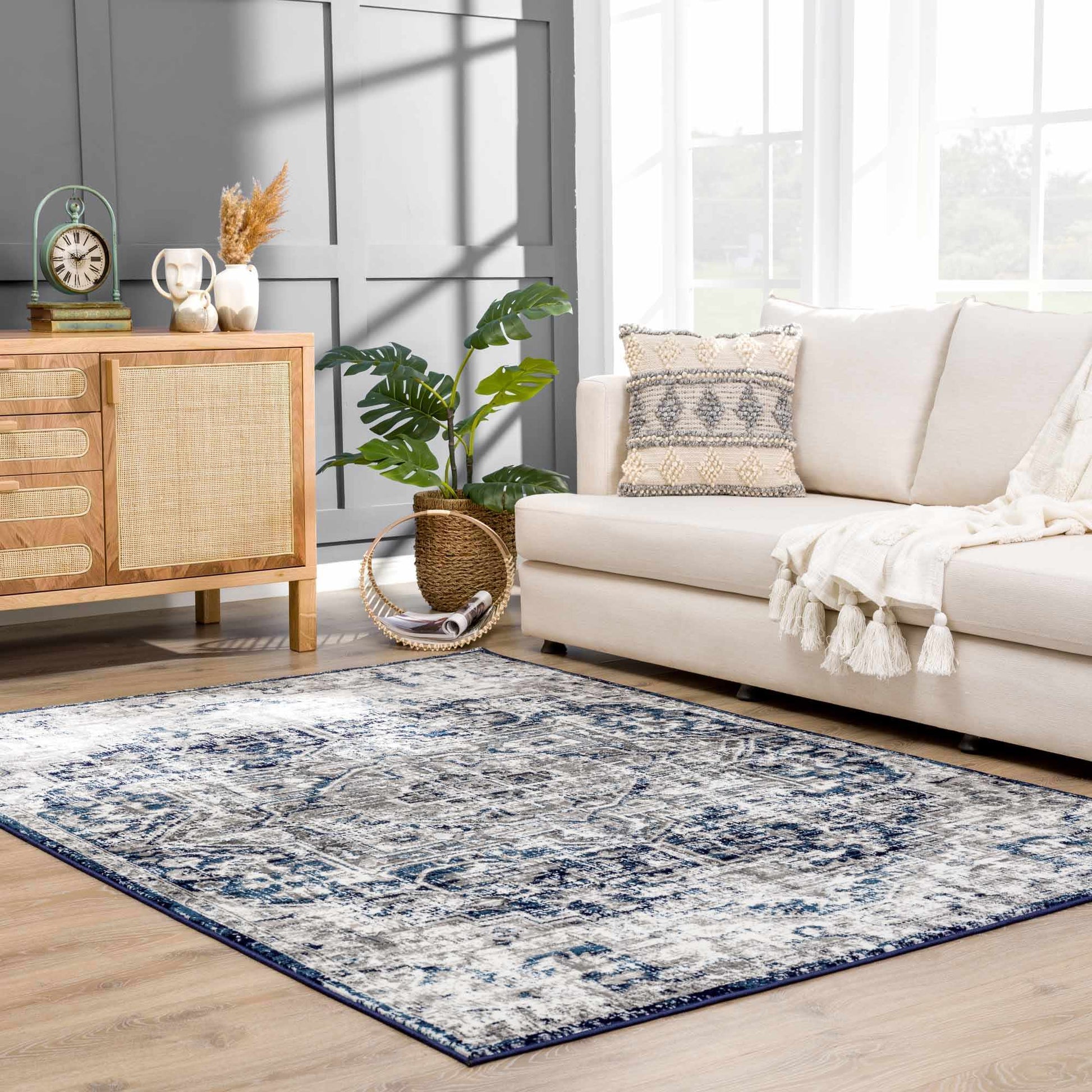 Buenaventura Navy Area Rug from PriceLows™