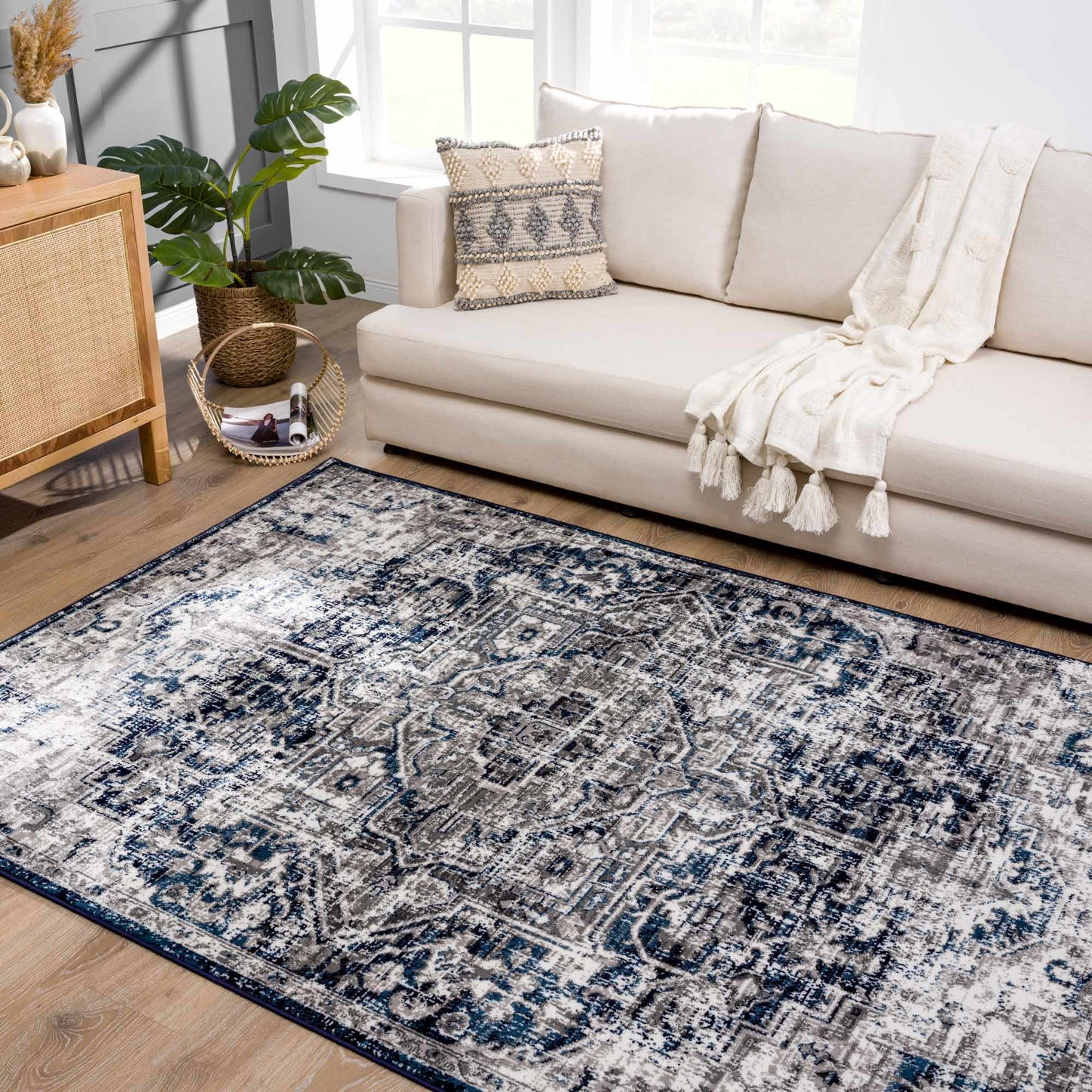 Buenaventura Navy Area Rug from PriceLows™