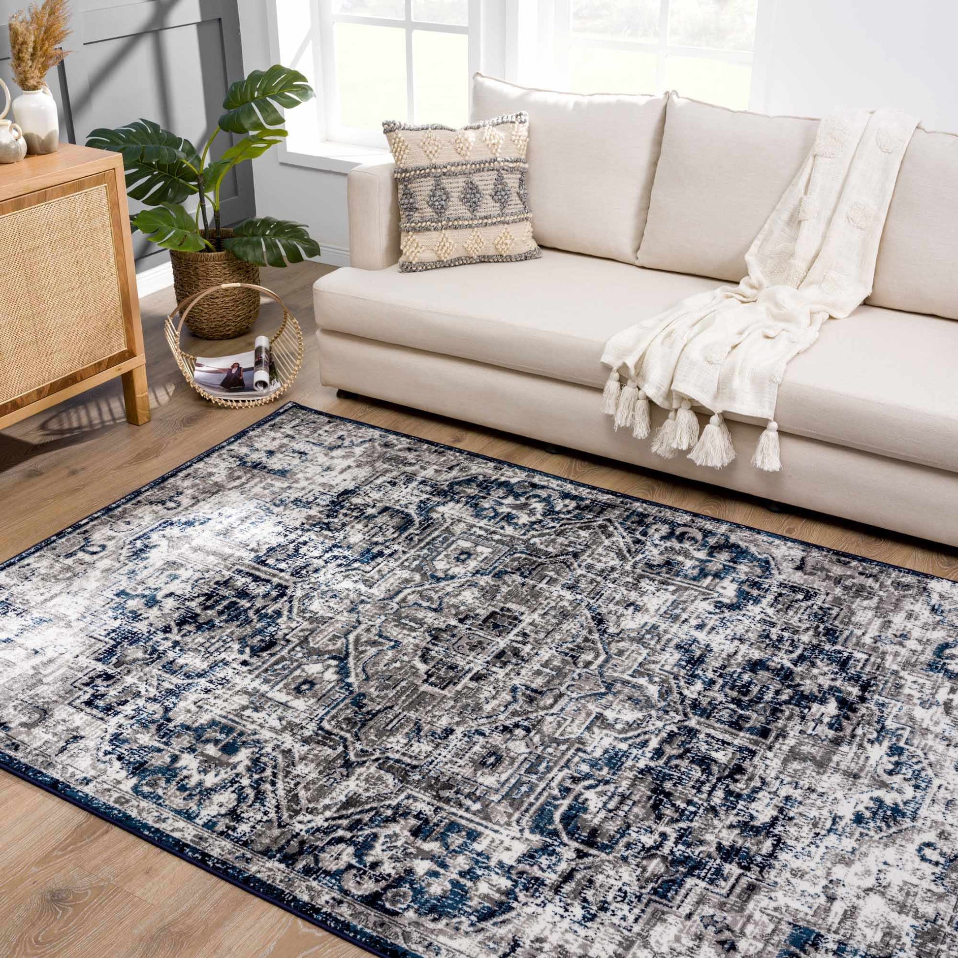 Buenaventura Navy Area Rug from PriceLows™