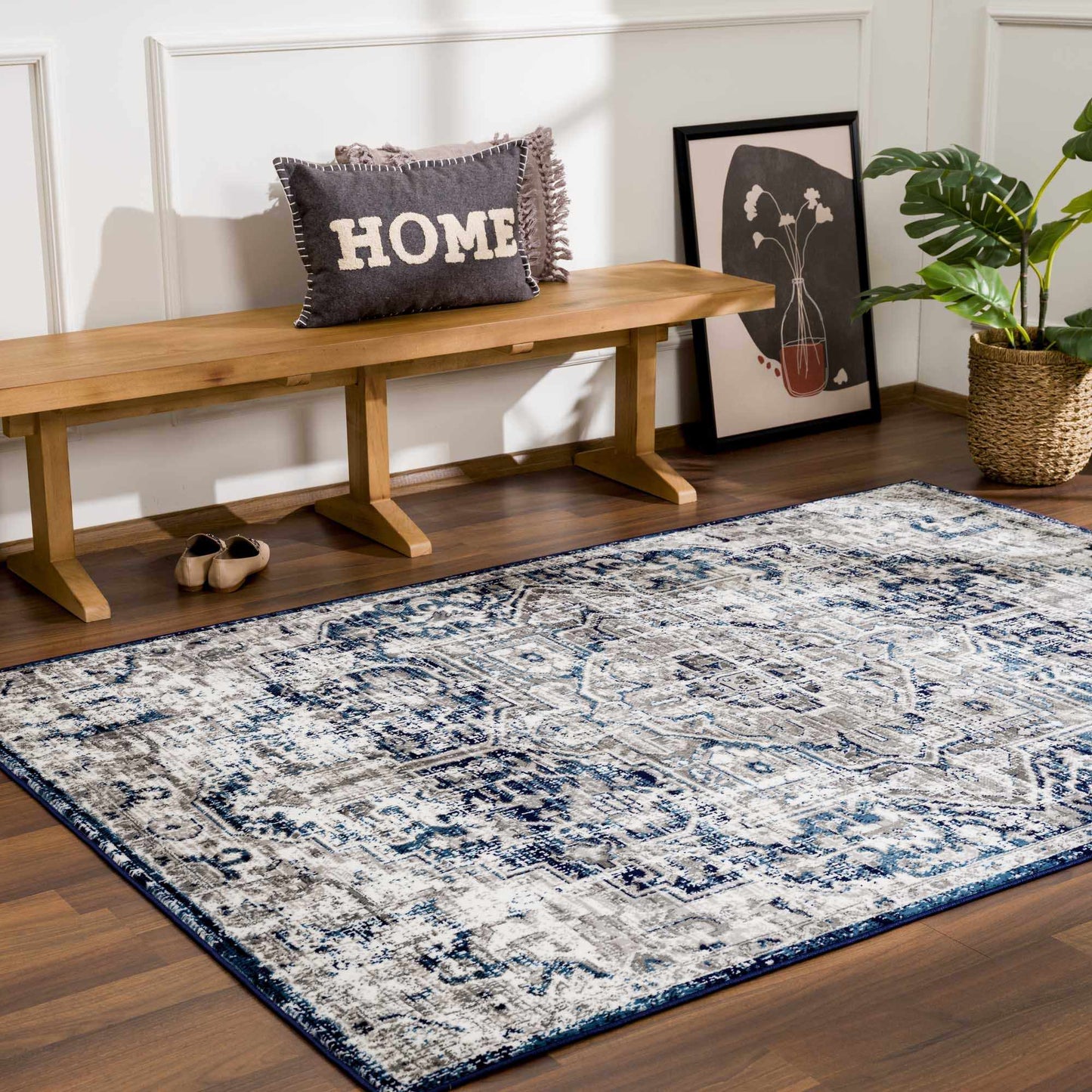 Buenaventura Navy Area Rug from PriceLows™