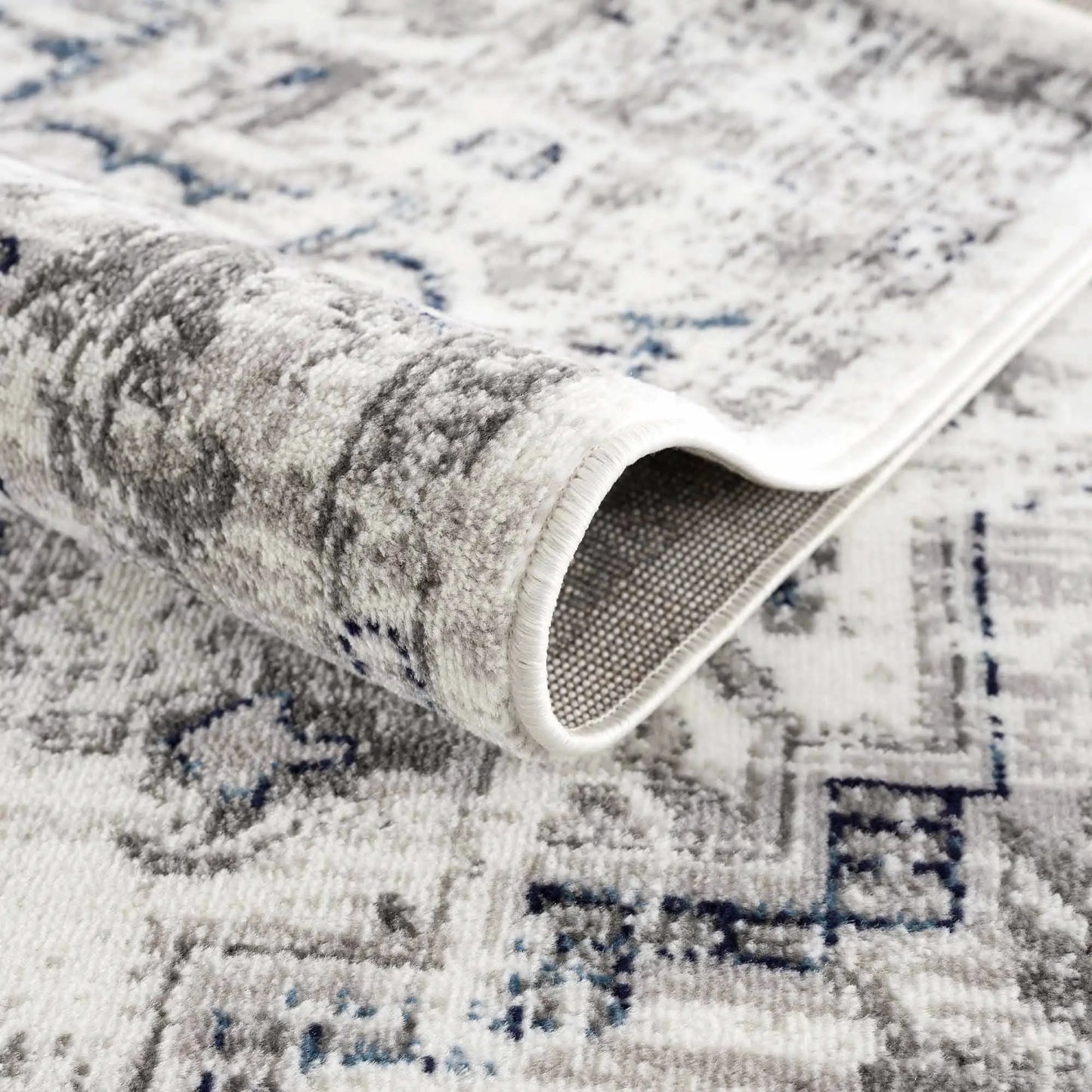 Buenaventura Cream & Navy Area Rug from PriceLows™