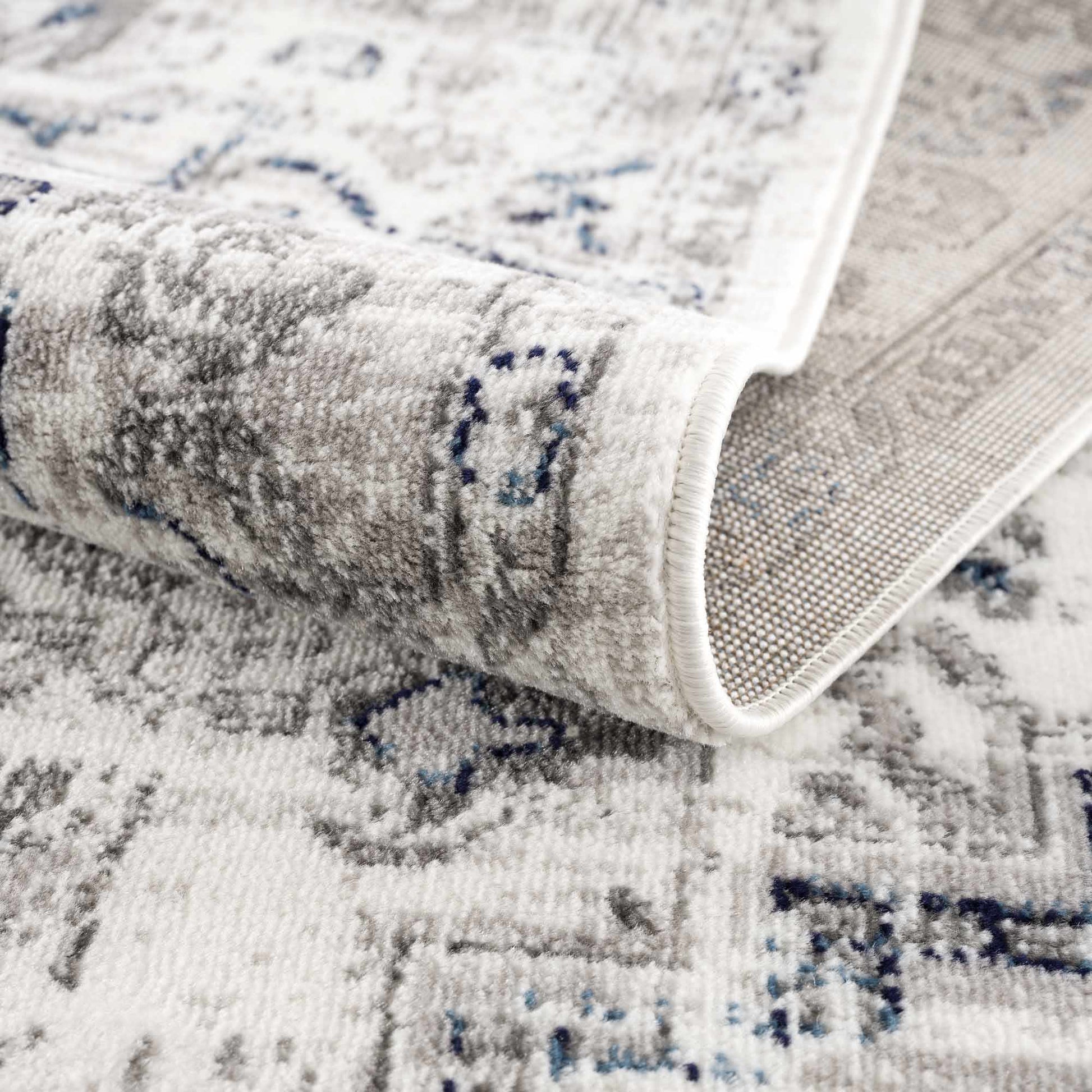 Buenaventura Cream & Navy Area Rug from PriceLows™