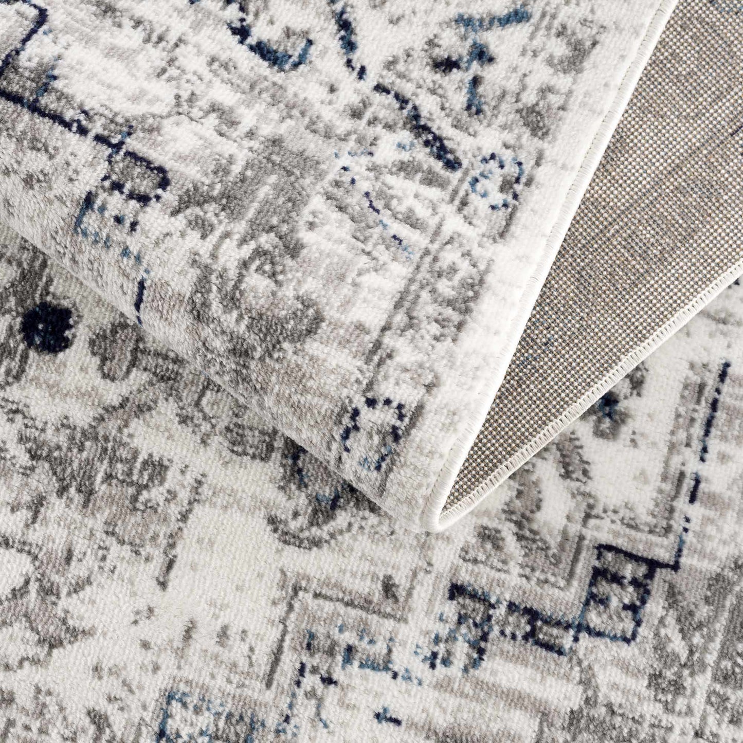 Buenaventura Cream & Navy Area Rug from PriceLows™