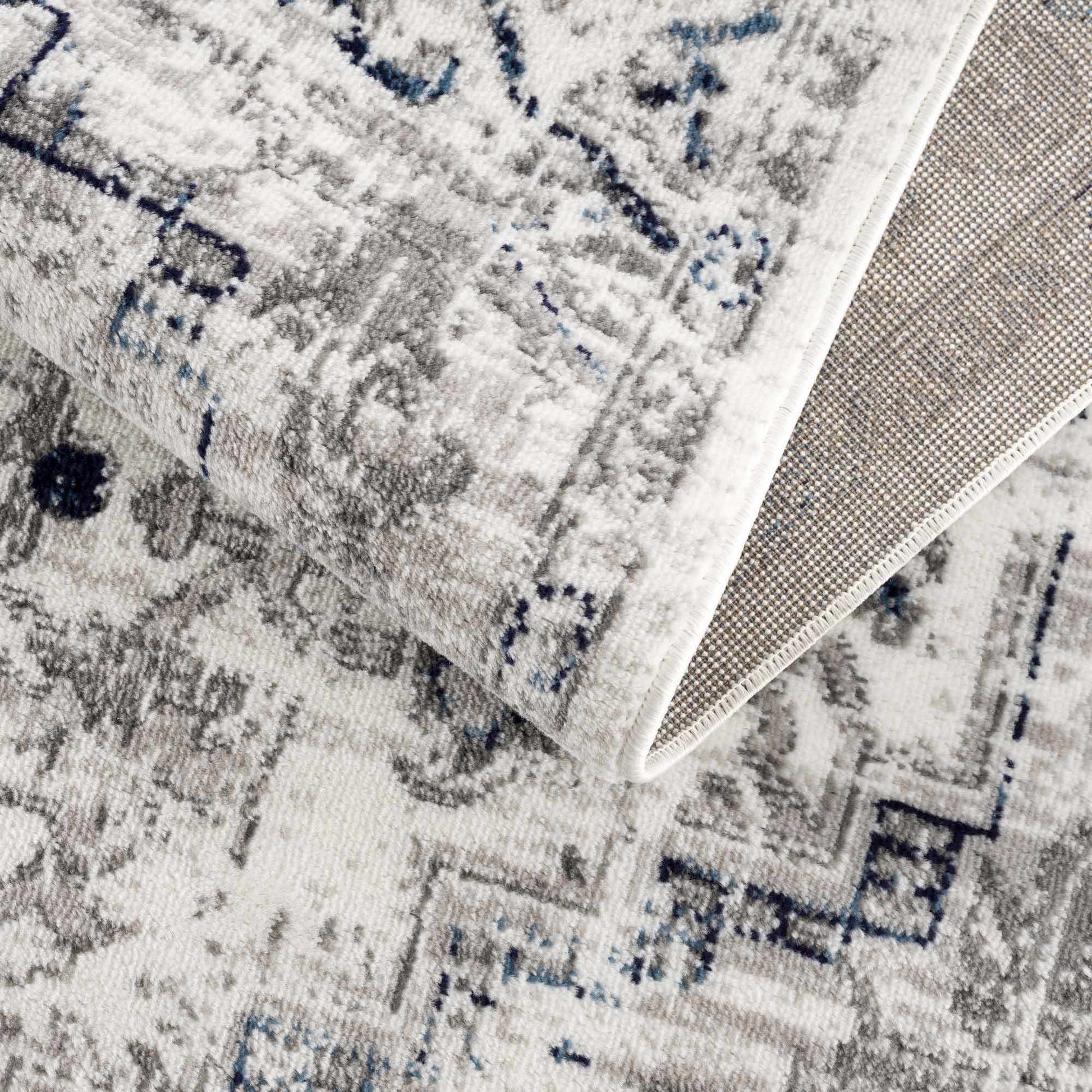 Buenaventura Cream & Navy Area Rug from PriceLows™