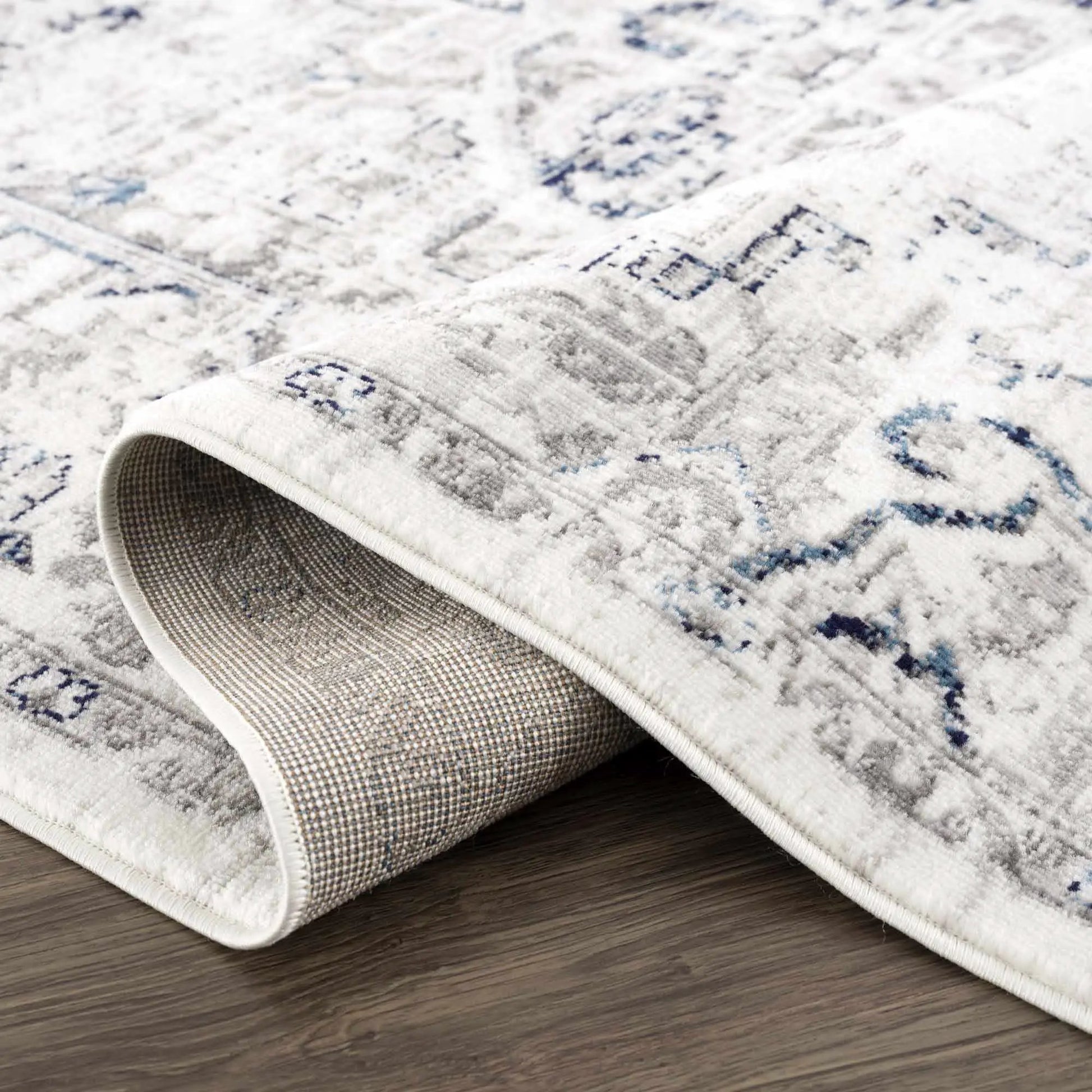 Buenaventura Cream & Navy Area Rug from PriceLows™