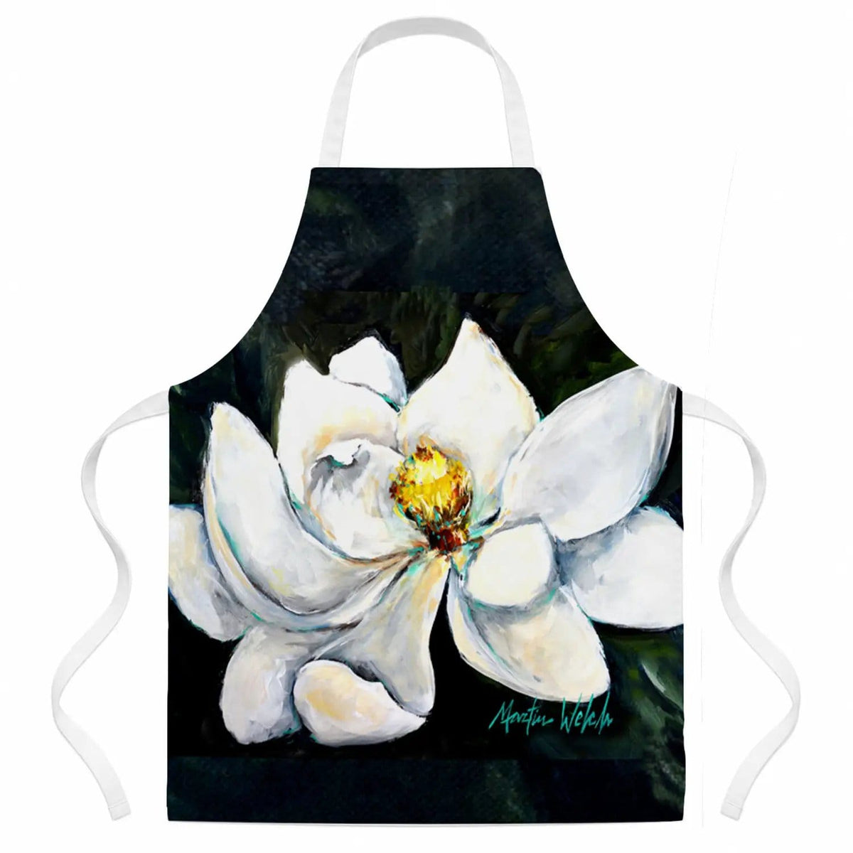 Kitchen Apron | Bib Style Unisex | 27"W x 30"H | Sweet Magnolia