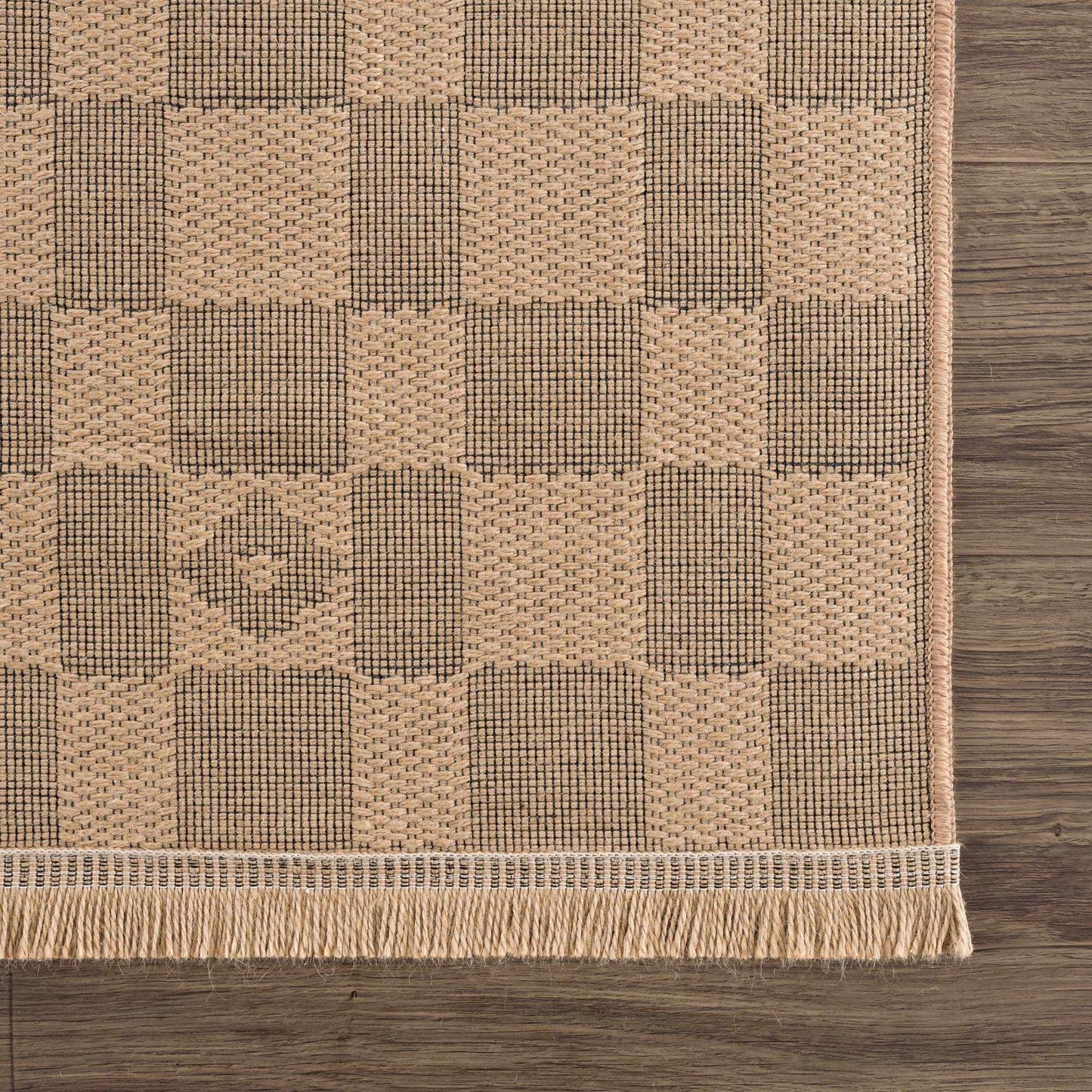 Nairi Checkered Washable Jute Rug from PriceLows™