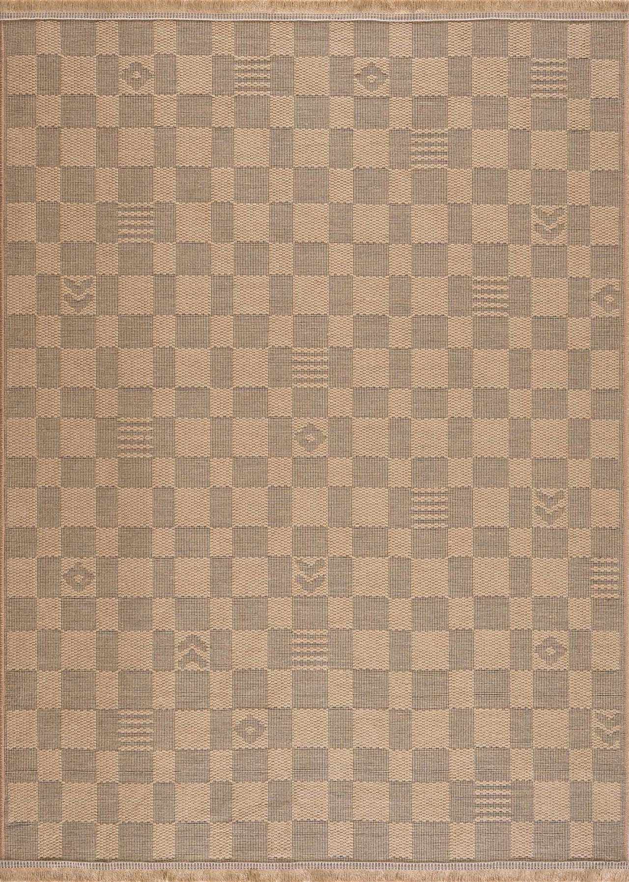 Nairi Checkered Washable Jute Rug from PriceLows™