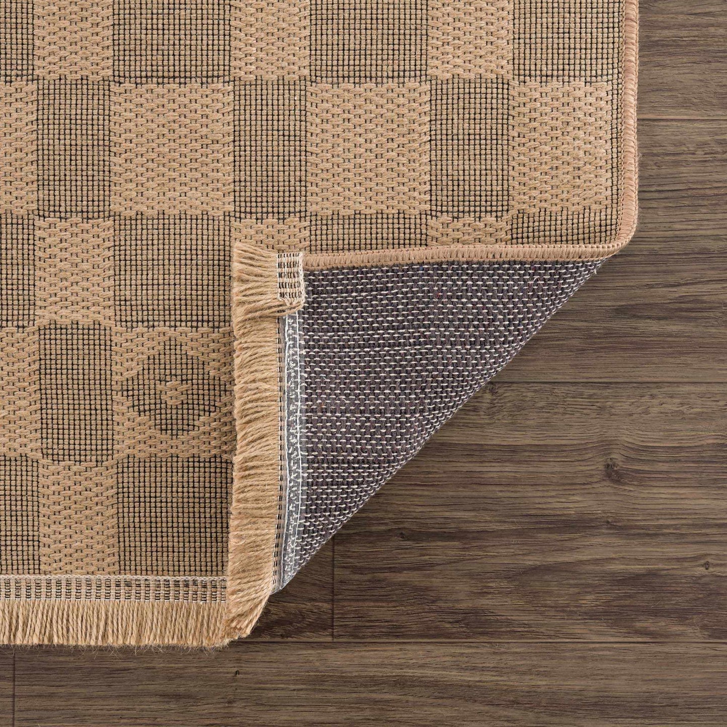 Nairi Checkered Washable Jute Rug from PriceLows™